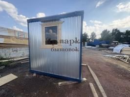 Металлическая бытовка с тамбуром 6х2,5 (ДВП)