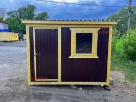 Дачный хозблок 3м коричневый профлист