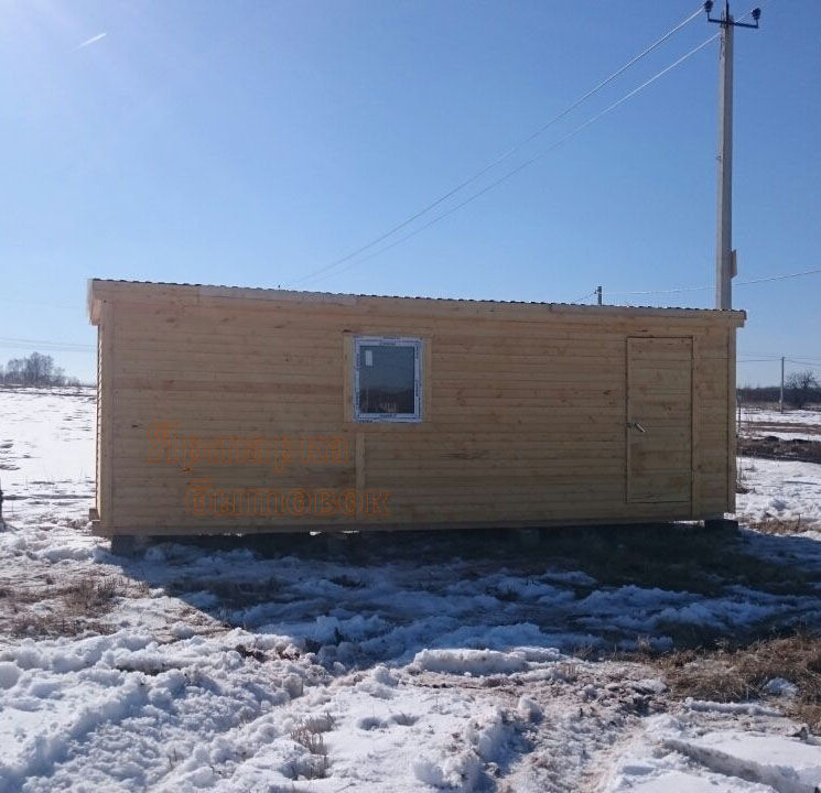Строительная бытовка 6,0х2,3м с тамбуром утепленная
