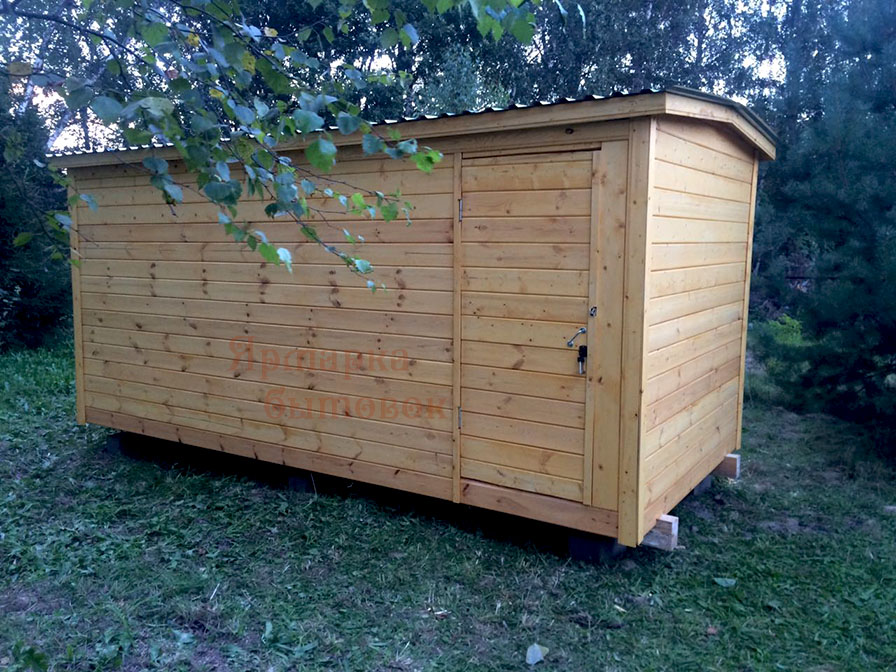 Хозблок для дачи 5,0х2,3м имитация бруса